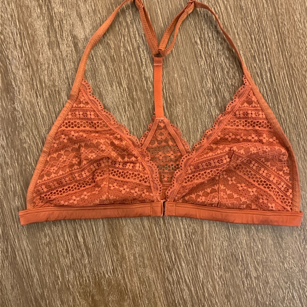 Victoria Secret Burnt Orange  Lace Bralette